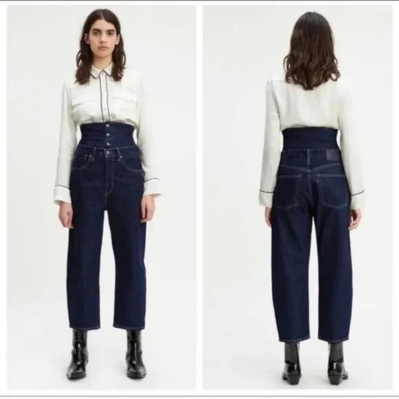 🌷 Levi's 'barrel cinch' corset waist Jeans 🌷 - Picture 1 of 7